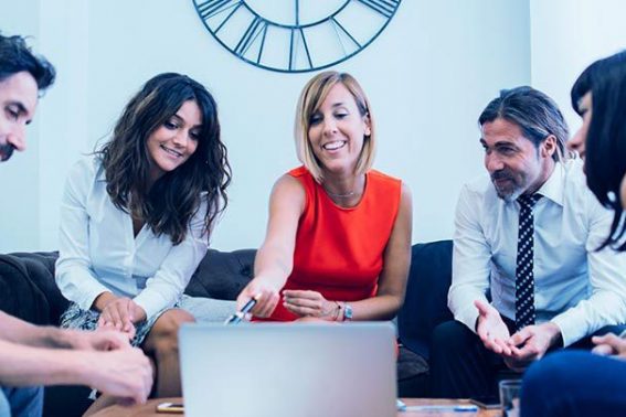 Young Employees During a Business Meeting